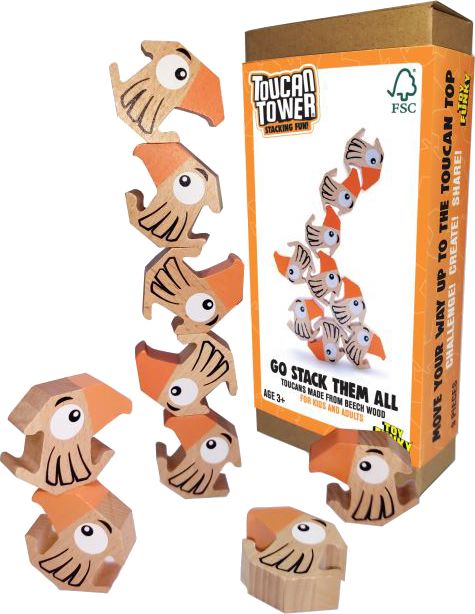 Fun Trading - Toucan Tower® Stacking Fun Aus Buchenholz - Image 5