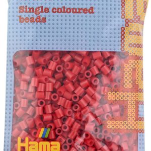 Hama® Bügelperlen Midi - Mittelrot 1000 Perlen.