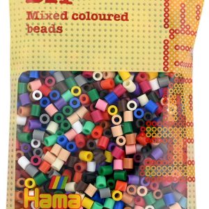 Hama® Bügelperlen Midi - Vollton Mix 1000 Perlen (22 Farben).