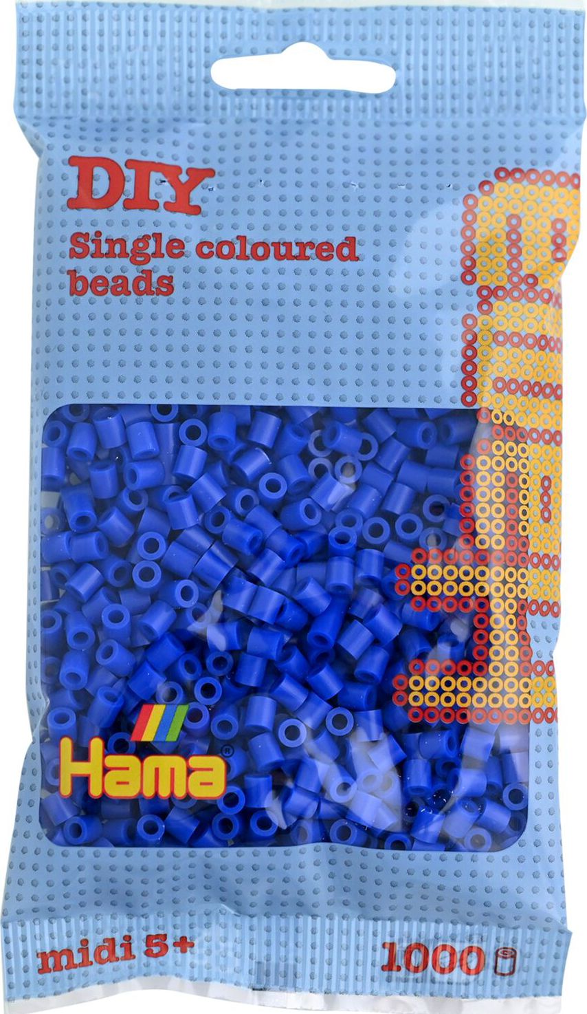 Hama® Bügelperlen Midi - Blau 1000 Perlen. - Spiele Max
