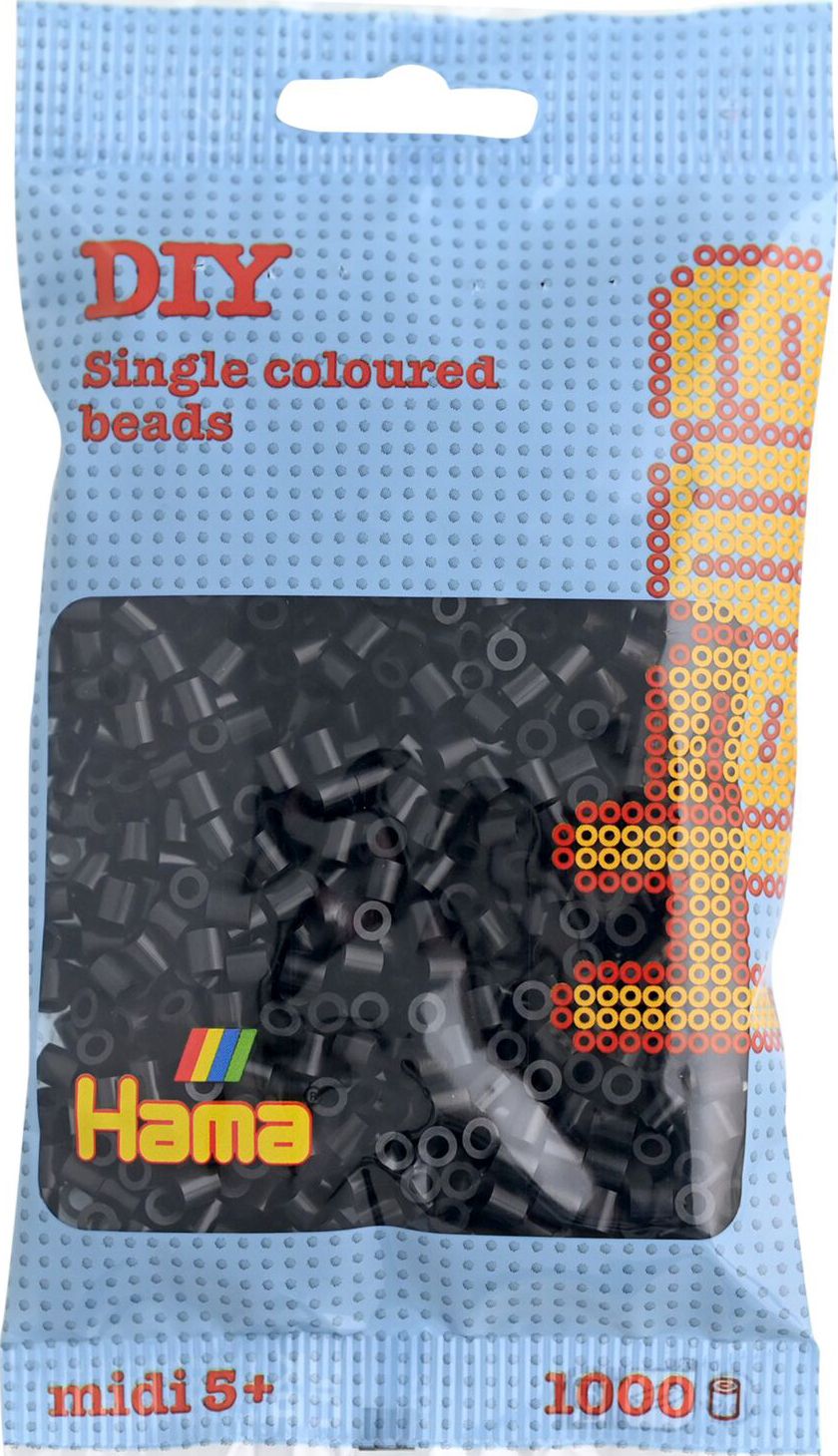 Hama® Bügelperlen Perlen, schwarz, 1.000 Stück.