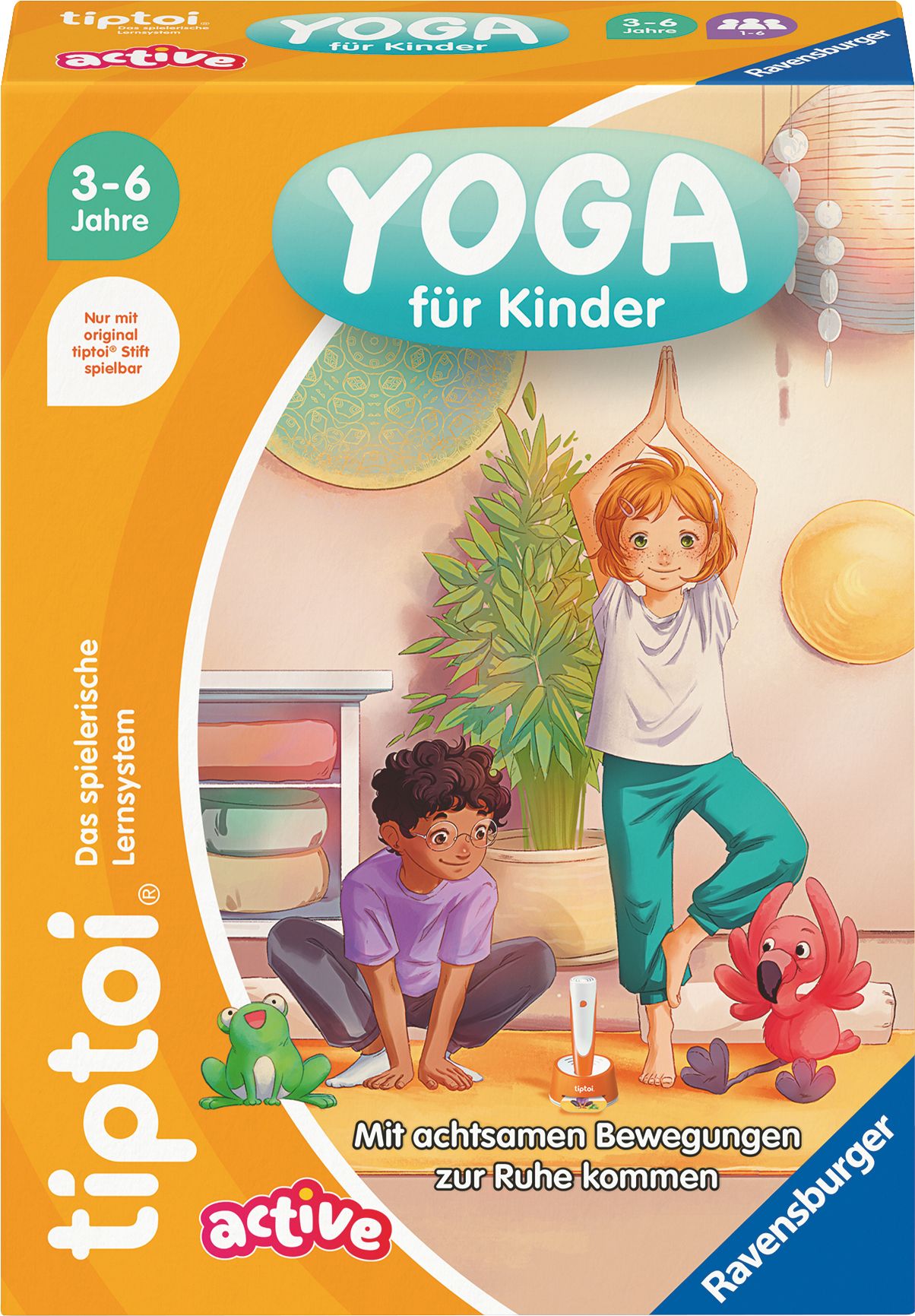 Ravensburger tiptoi Spiel 00230 - ACTIVE Yoga für Kinder - achtsames Bewegungsspiel für Kinder ab 3 Jahren