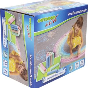 Outdoor active Straßenmalkreide 5 Farben, 15 Stück