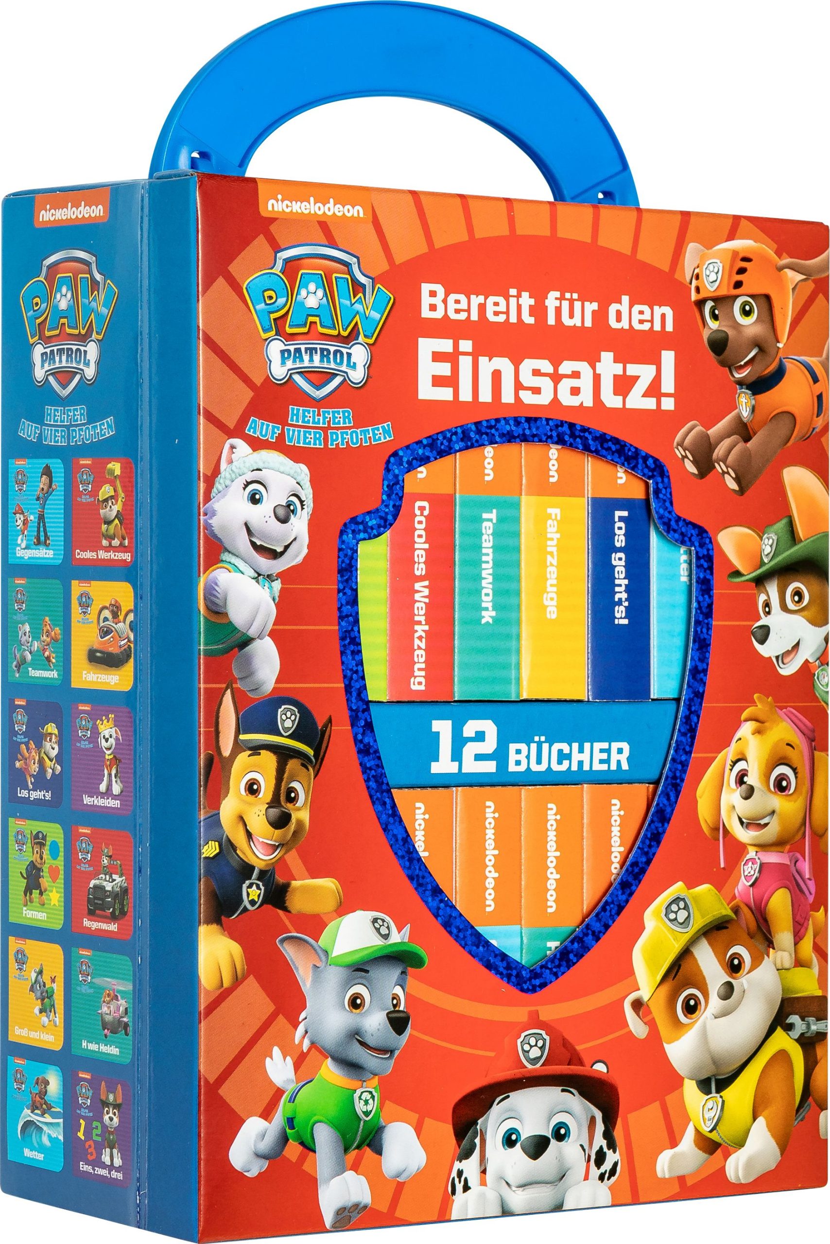 PAW Patrol – Bereit für den Einsatz! – Meine erste Bibliothek – Bücherbox mit 12 Pappbilderbüchern