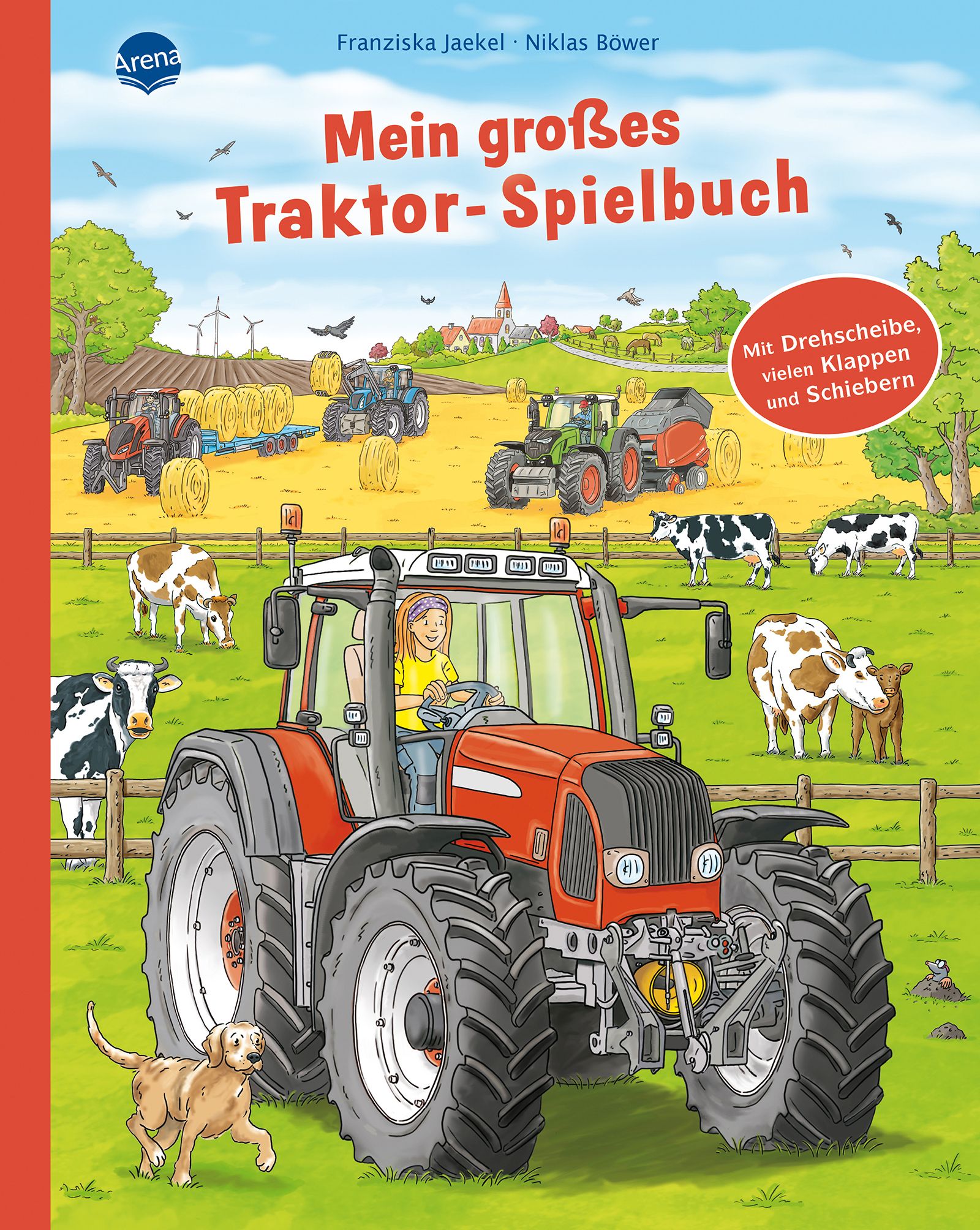 Jaekel, Franziska/Böwer, Niklas: Mein großes Traktor-Spielbuch  Mit Drehscheibe, vielen Klappen und Schiebern