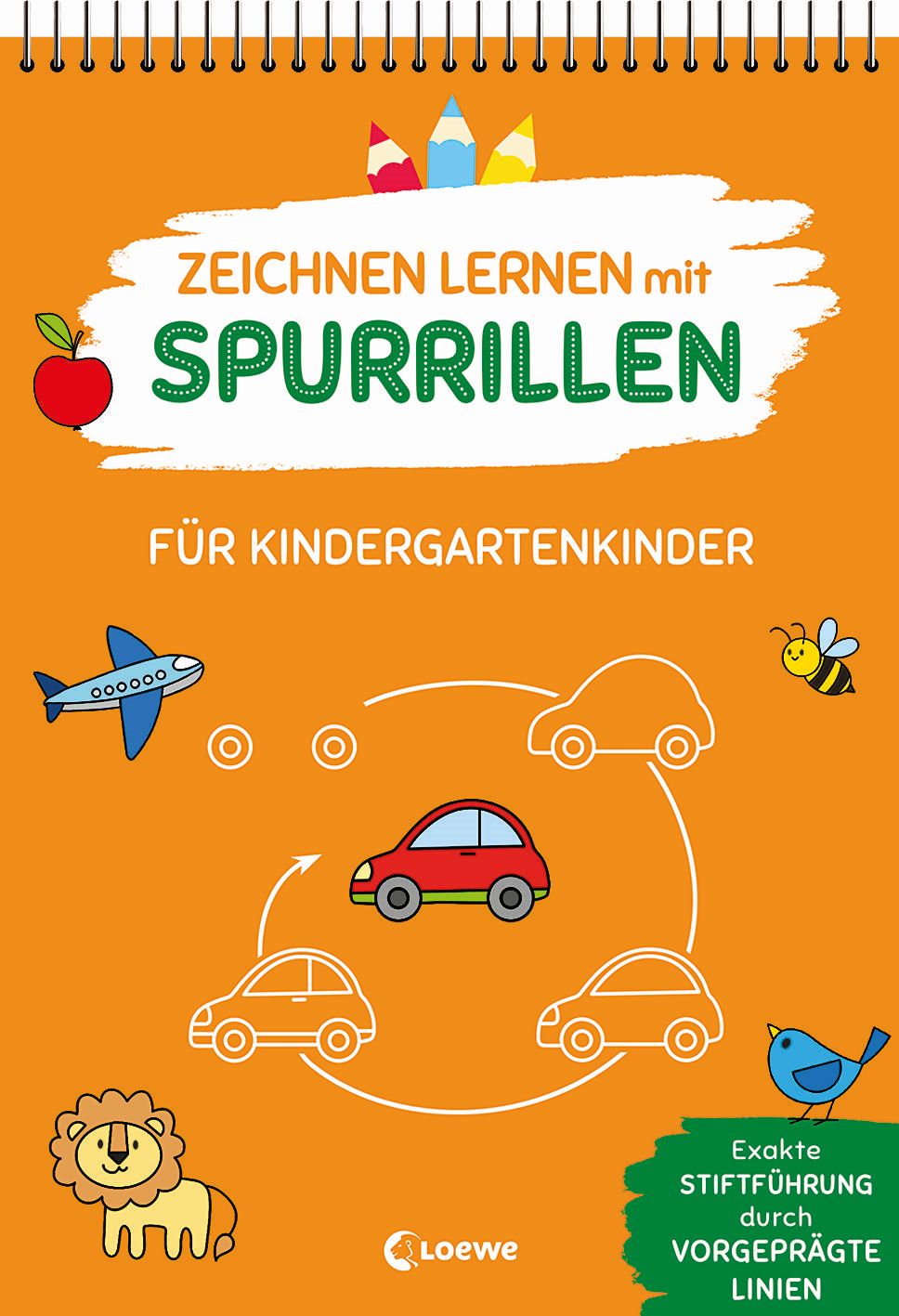 Zeichnen lernen mit Spurrillen - Für Kindergartenkinder