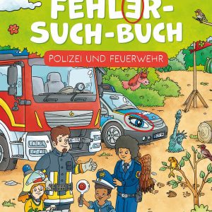 Mein Fehler-Such-Buch - Polizei und Feuerwehr