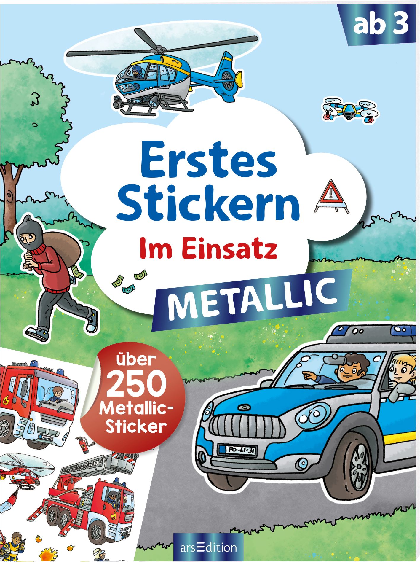 Erstes Stickern Metallic Im Einsatz