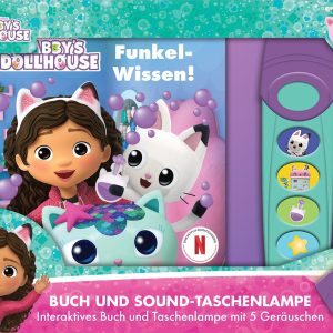 Gabby's Dollhouse - Funkel-Wissen! Pappbilderbuch mit Taschenlampe und <br>Glitzerseiten <br><br>Bilderbuch mit 5 toll