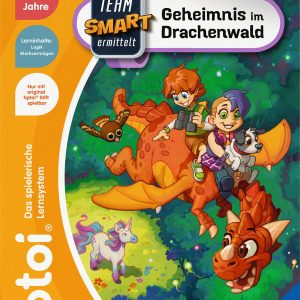 Ravensburger tiptoi Spiel 00224 - Team SMART ermittelt - Geheimnis im Drachenwald, fantastisches Logikspiel für Kinder