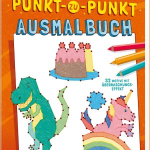 Punkt-zu-Punkt-Ausmalbuch (orange)
