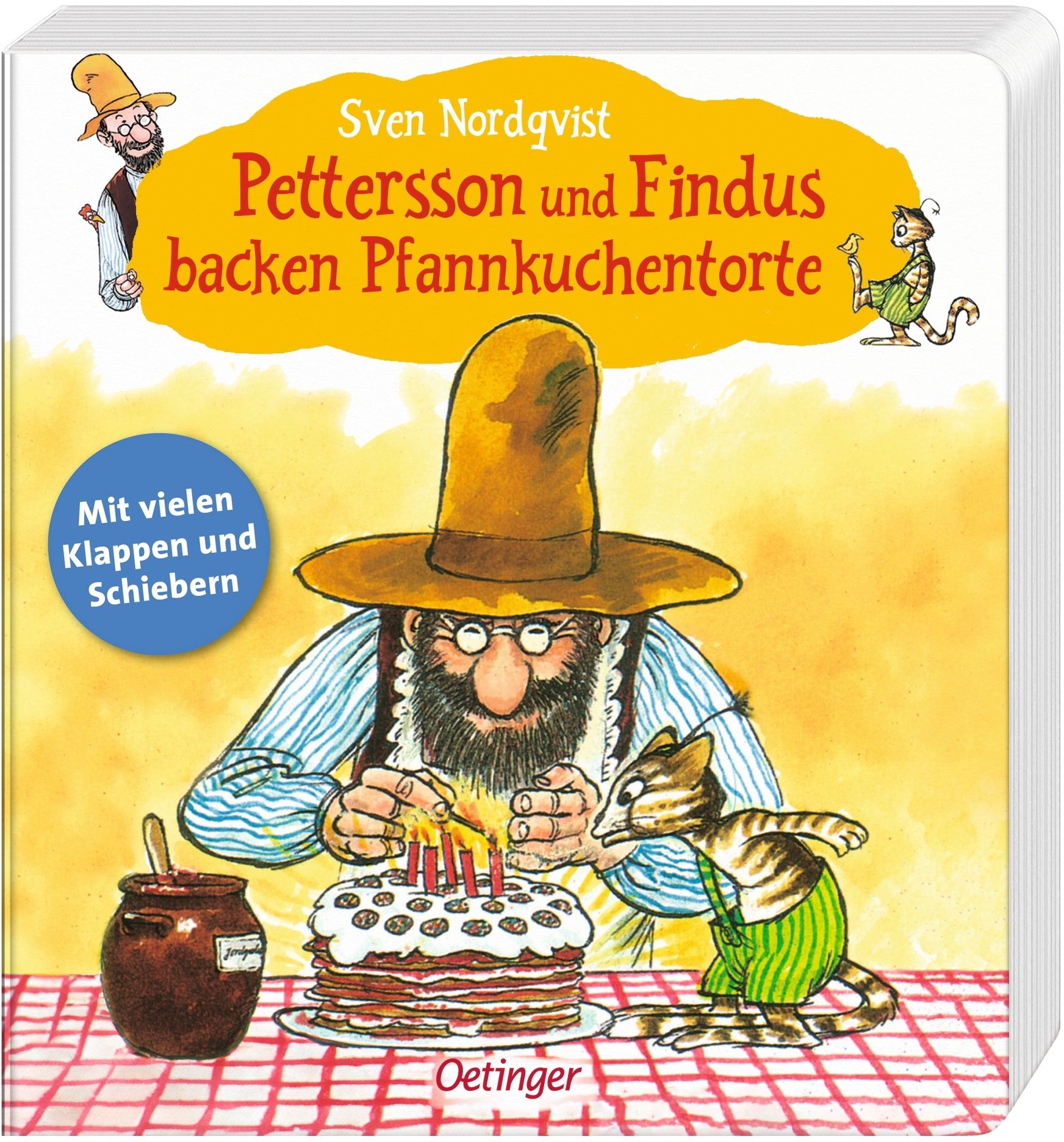 Pettersson und Findus backen Pfannkuchentorte