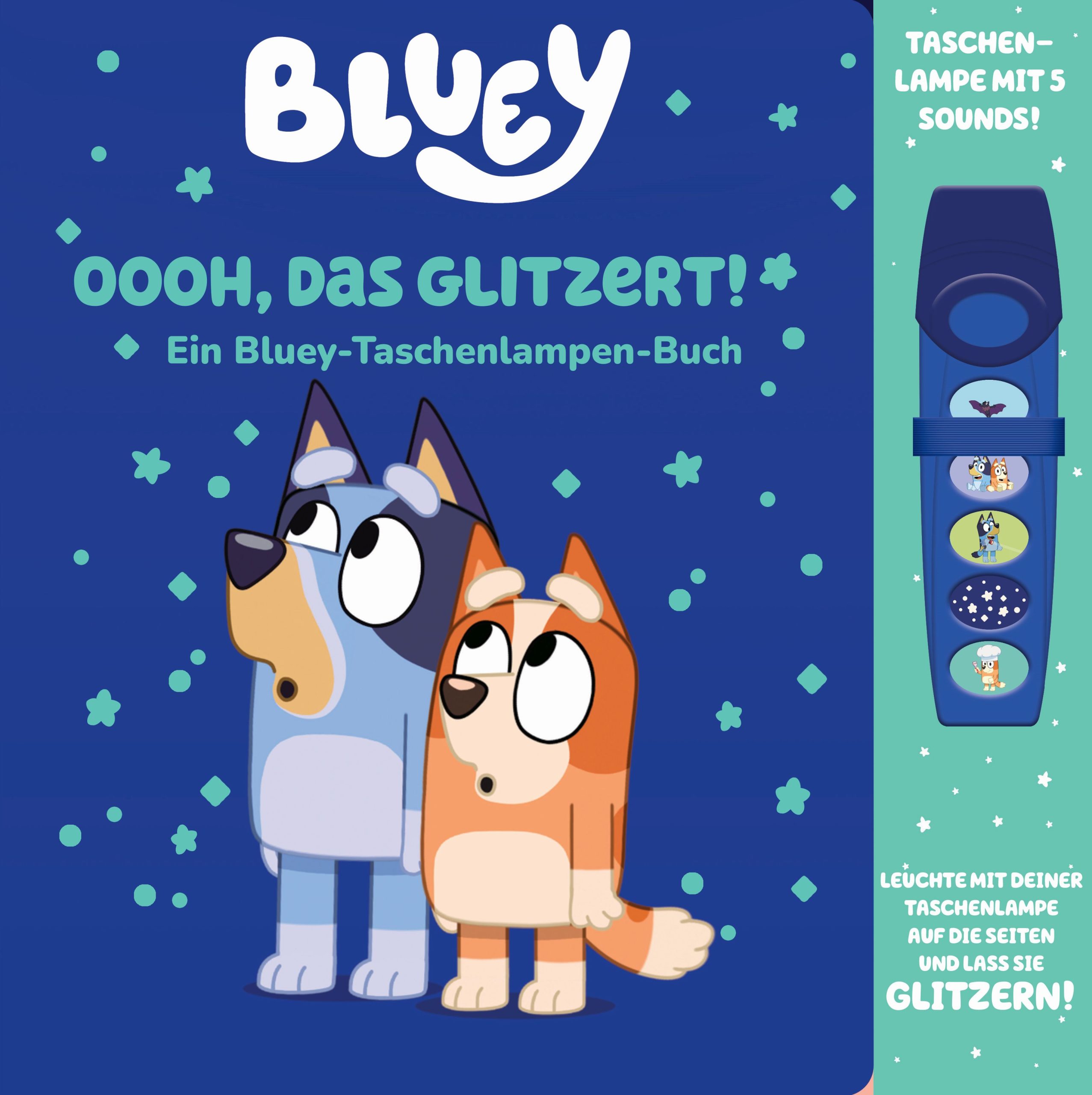 Taschenlampen-Soundbuch Bluey Das glitze