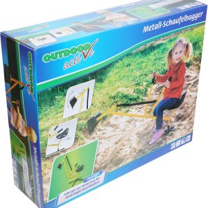 Outdoor active Metall Schaufelbagger, gelb und schwarz