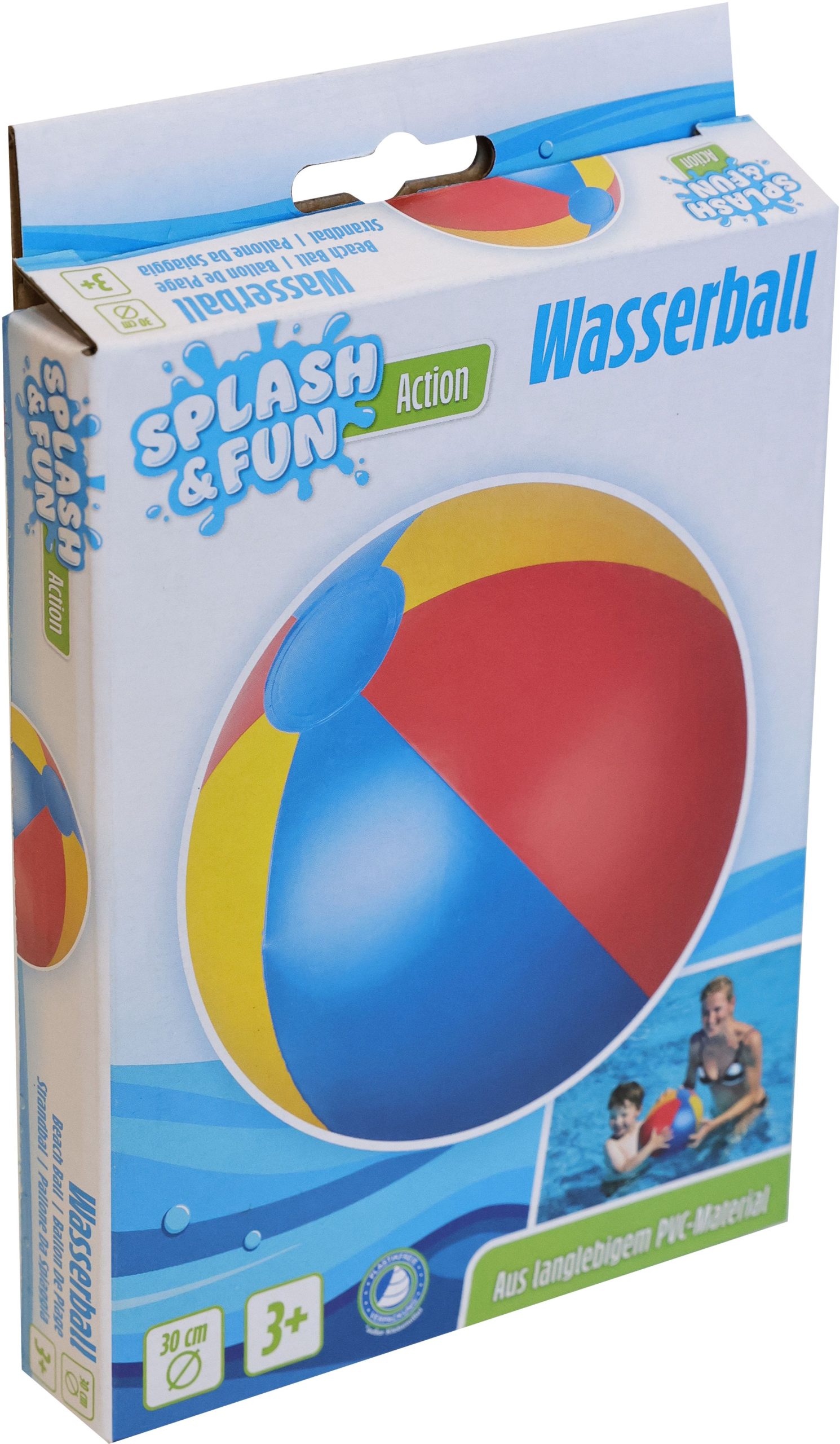 Splash & Fun Strandball uni, # ca. 30 cm