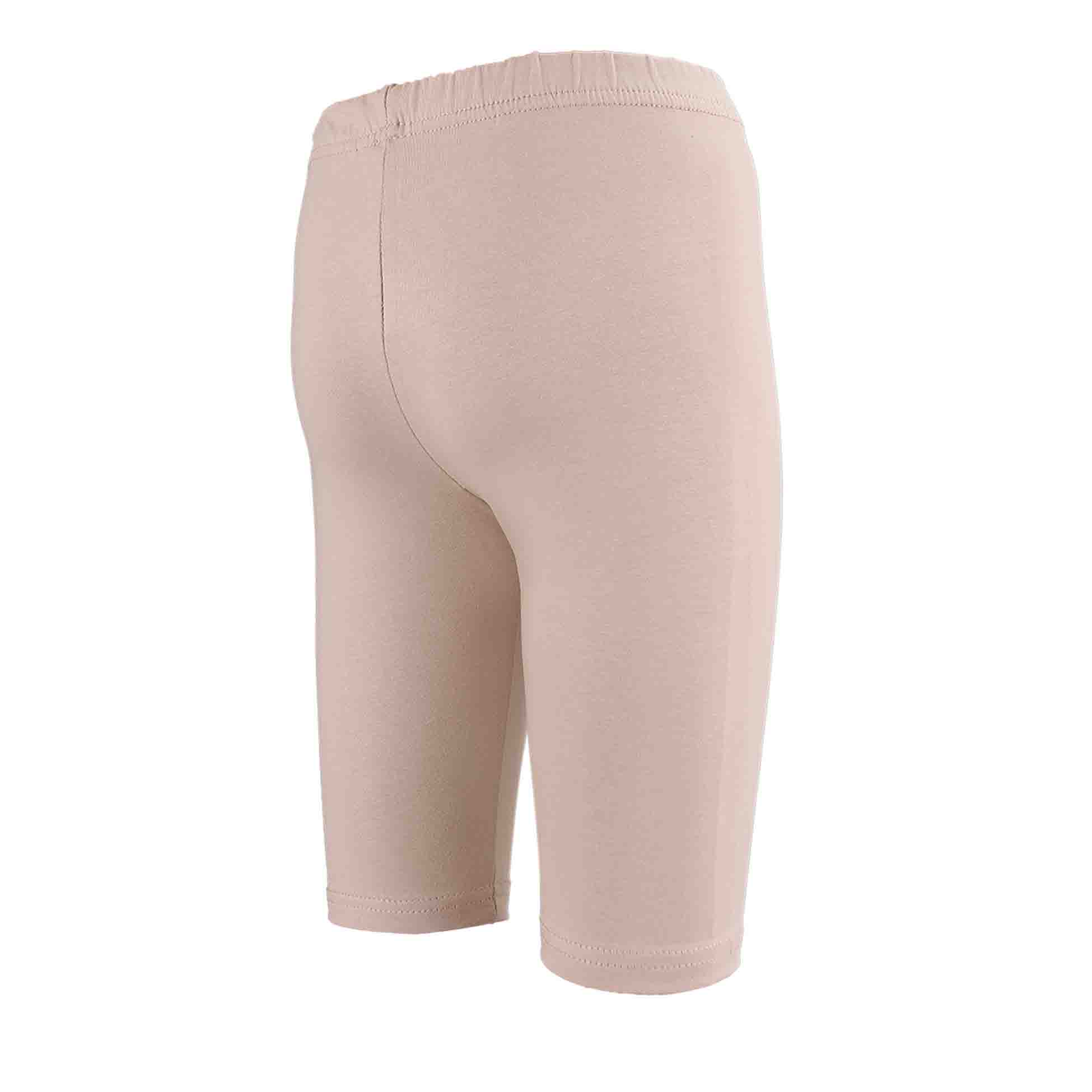 Tup Tup Kinder Baumwollkurzleggings Beigefarben Leicht Elastisch Sommer – Bild 2