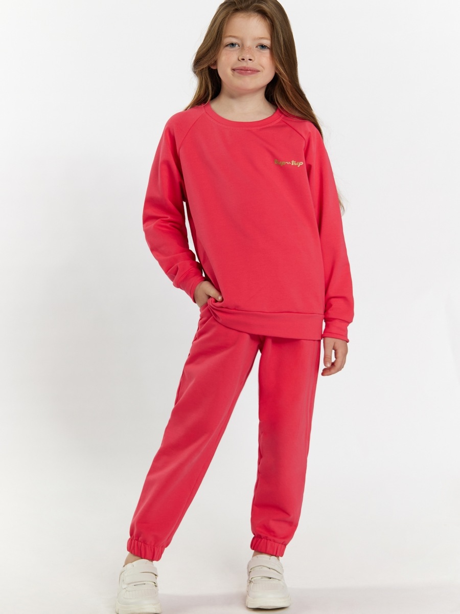 Tup Tup - Mädchen Sweatanzug Coral aus leichter atmungsaktiver Baumwolle