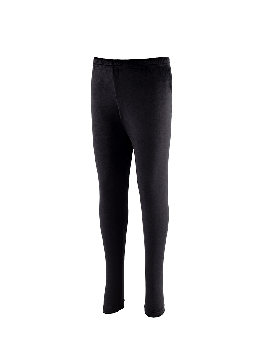 Tup Tup – Schwarze weiche Mädchen Leggings aus edlem Veloursstoff