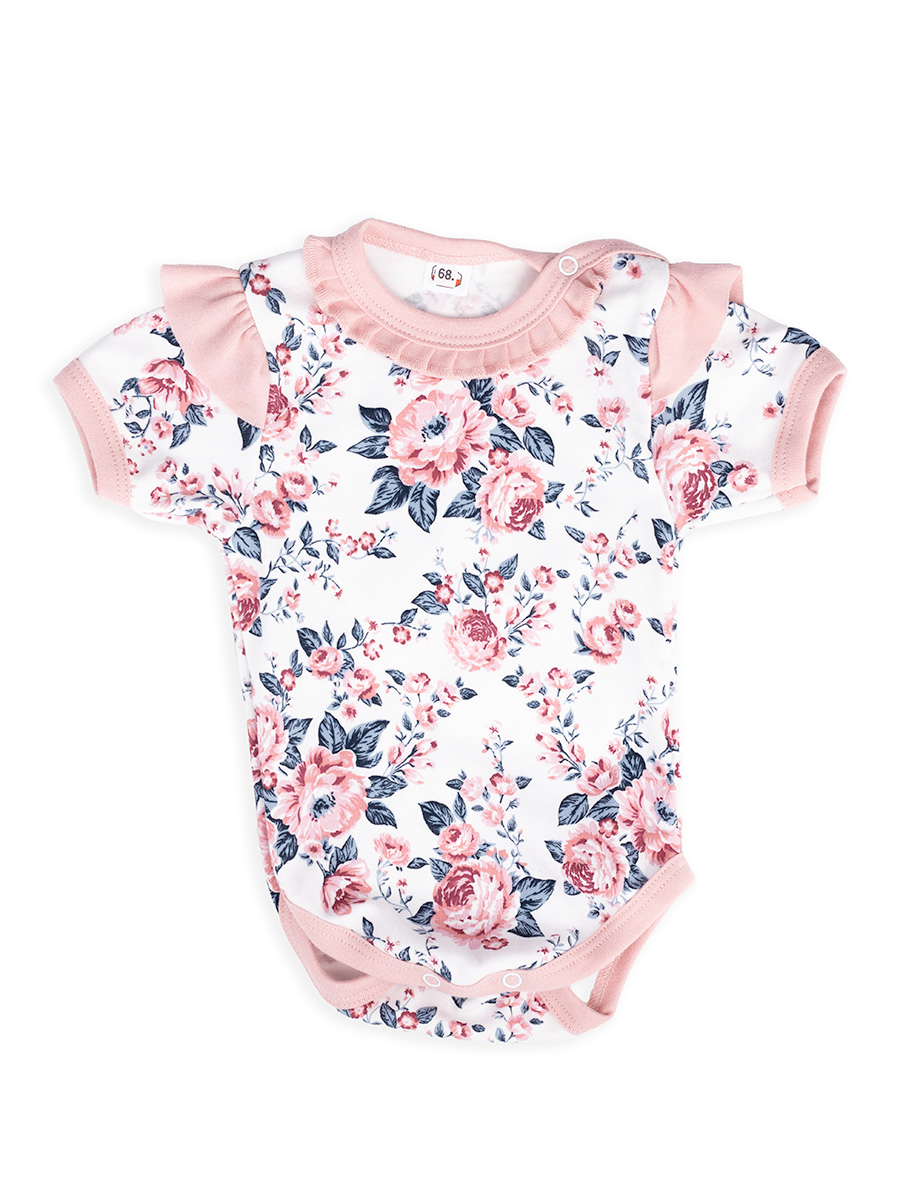 Tup Tup – Mädchen Body Blumenmuster Hellrosa Mit Zarten Volants