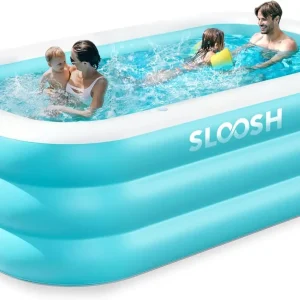 Sloosh aufblasbarer blauer Gartenpool mit Sitzplätzen für Erwachsene - 3,3m